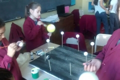 Armado de maquetas para nuestro proyecto institucional. La luz aura, 5to año nivel primario.