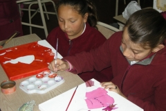 Artística: clase de plástica.